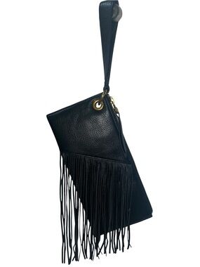 HOBO Fringe Leather Wristlet